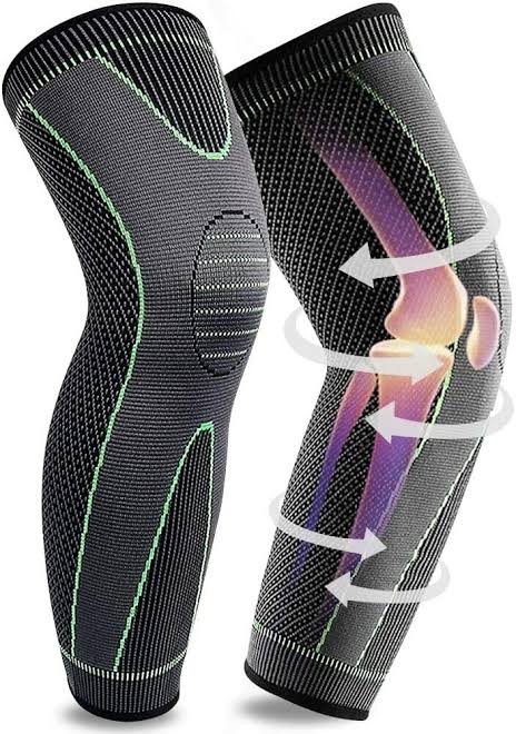Compression Knee Support Sleeve – Spring and Silicone Brace for Sports and Arthritis (Copy)