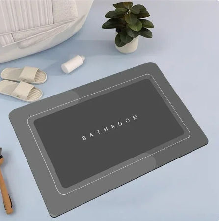 Premium Super Absorbent Diatomite Bath Mat – Quick Dry, Anti-Slip Kitchen & Bathroom Door Mat