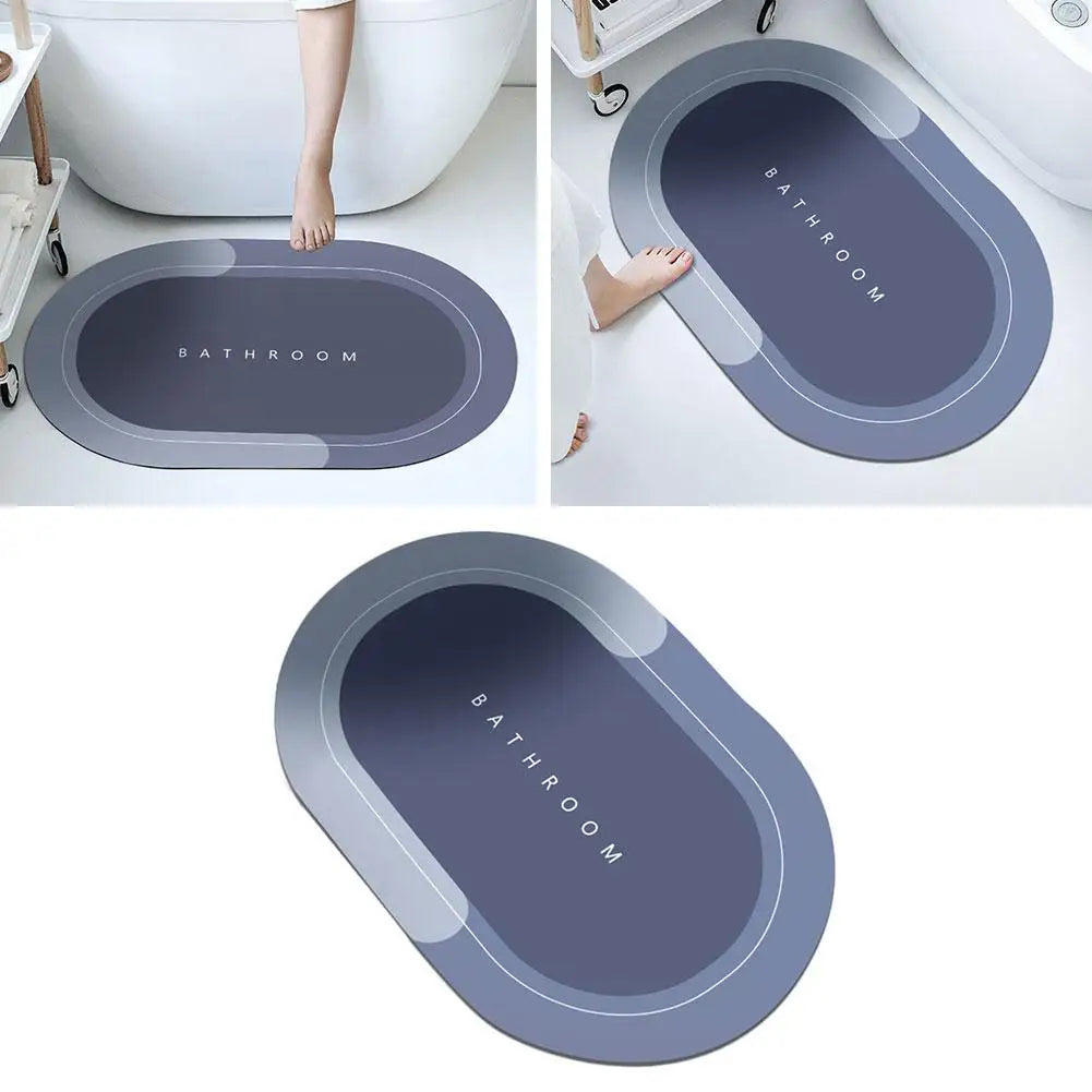 Premium Anti-Slip Bathroom Floor Mat | Quick Dry Water Absorbent Bath Rug | Soft Non-Skid Bathroom Mat