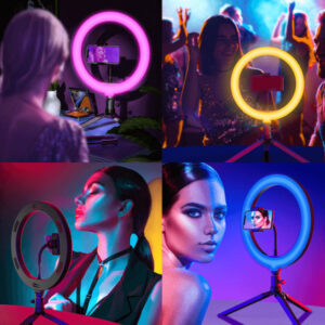 MJ26 10 Inch RGB Led Ring Light With PHONE HOLDER