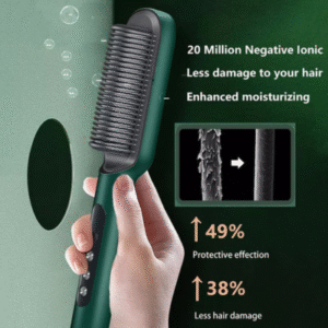 Hair Straightener Brush Curling Comb 2 In 1