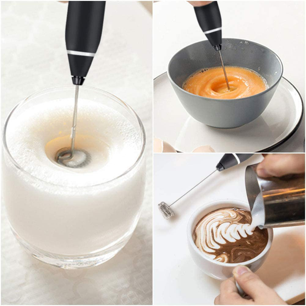 USB Rechargeable 3-Speed Electric Coffee Beater Milk Frother - Image 3