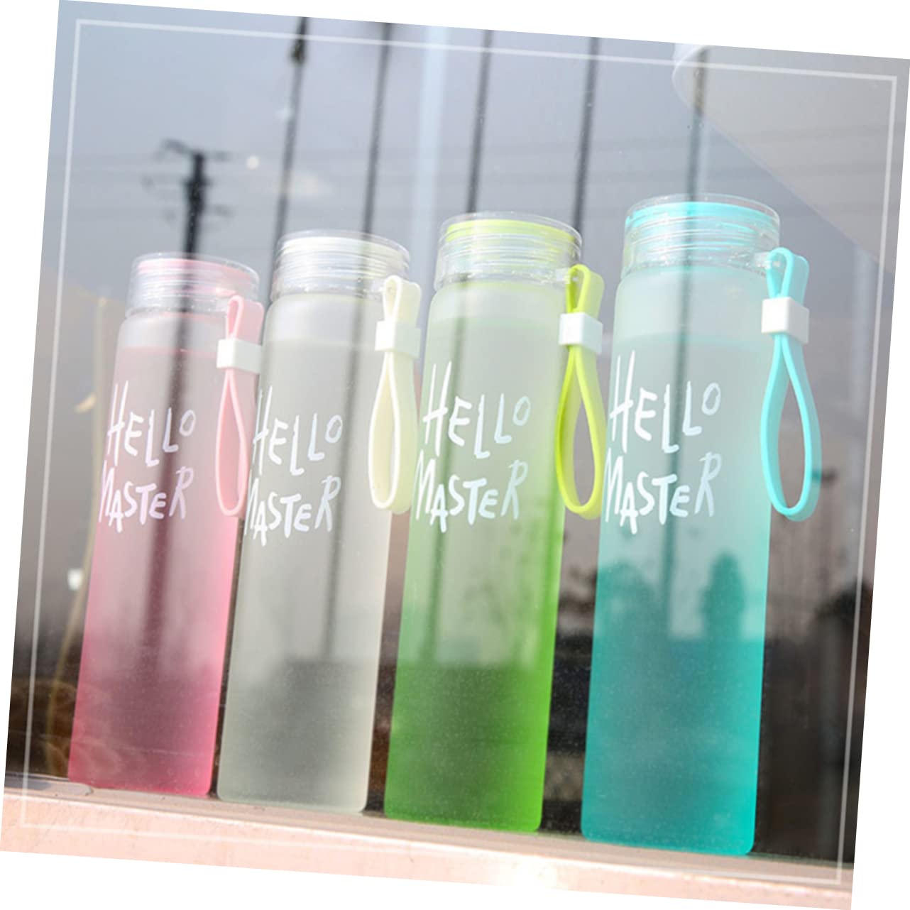 Hello Master Frosted Glass Water Bottle ? Stylish & Eco-Friendly | 500ml450 - Image 6