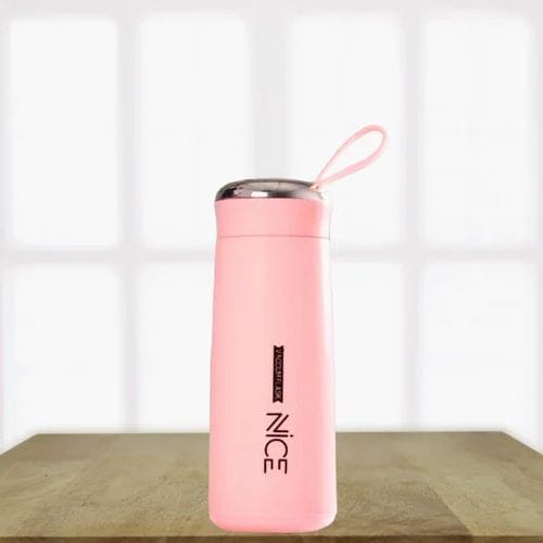 Nice Printed Frosted Water Bottle – 500ml Leakproof with Handle - Image 4