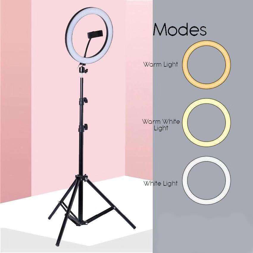 Ring Light with 3 Light Modes & Adjustable Stand ? Perfect for Video Calls, Makeup & Content Creation - Image 4