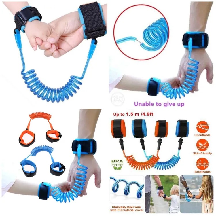 Anti Lost Child Lock | Anti-lost Wrist Link ? Baby Child Anti Lost Wrist Link Safety Harness Strap (random Color) - Image 4