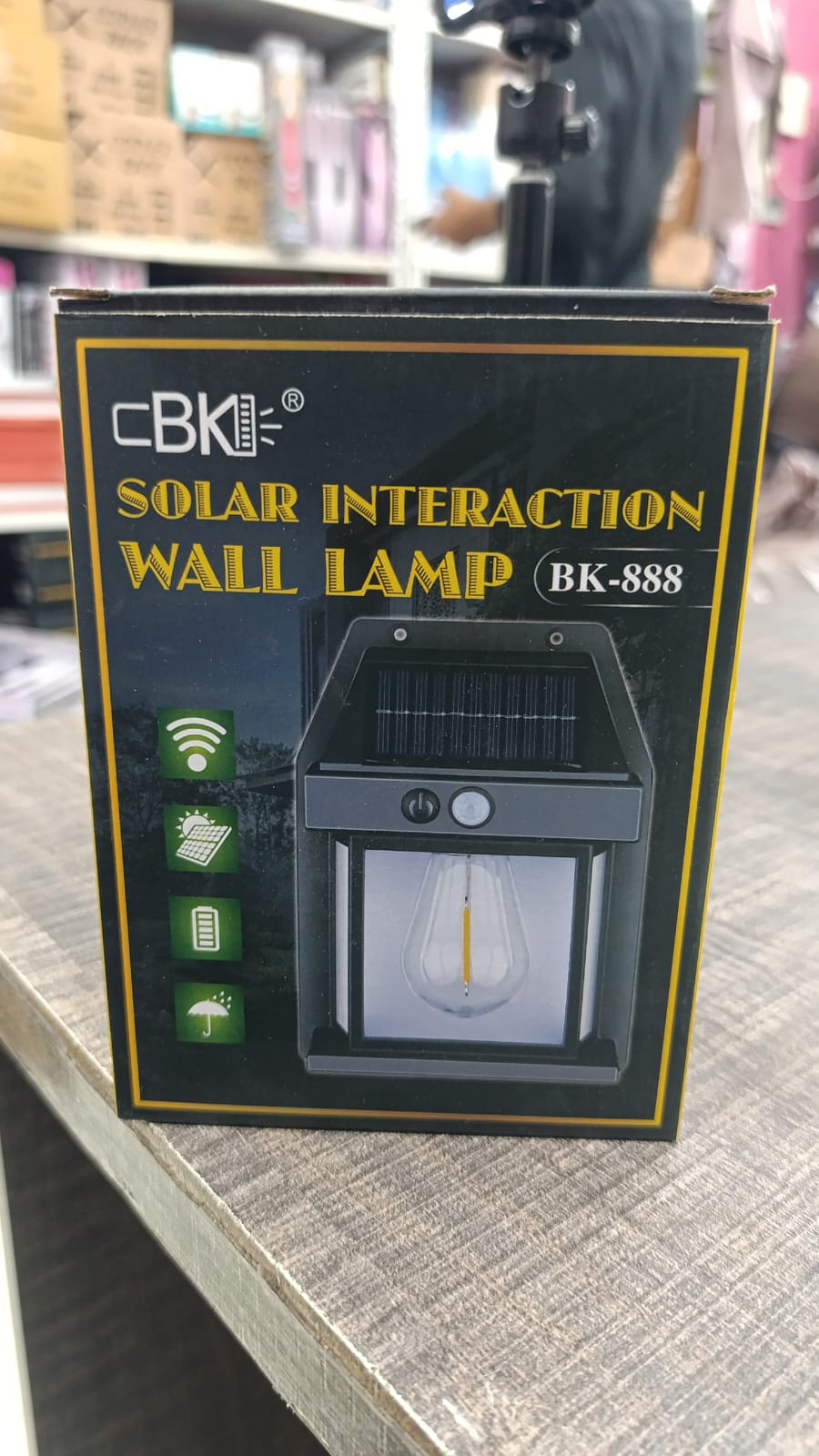 BK-888 Solar Rechargeable Interaction Wall lamp