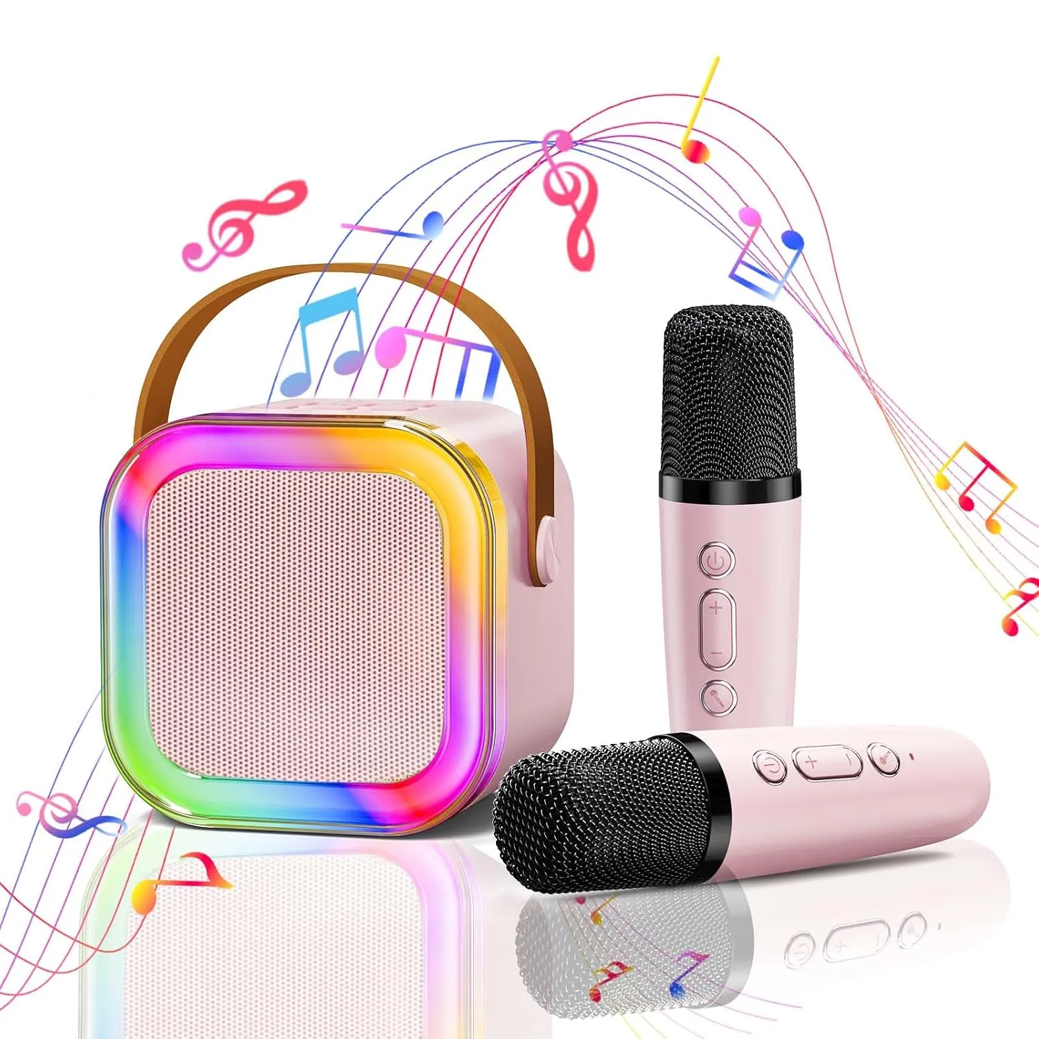 K12 Mini Karaoke Toy Speaker with Wireless Microphone - Image 3