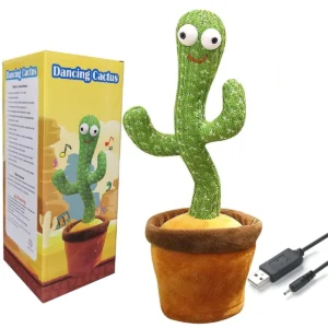 Rechargeable Cactus Plush Funny Electronic Shaking Cactus