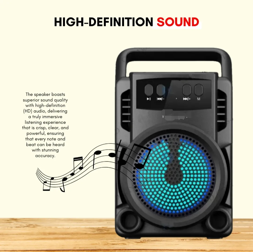 Top-Quality Wireless Bluetooth Speaker Rgb - Mini Wireless Portable Bluetooth Speaker - Image 5