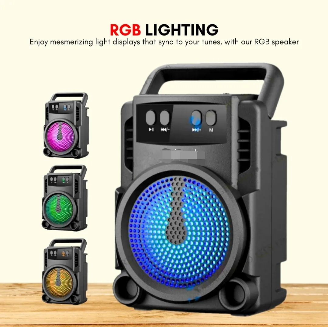 Top-Quality Wireless Bluetooth Speaker Rgb - Mini Wireless Portable Bluetooth Speaker - Image 4