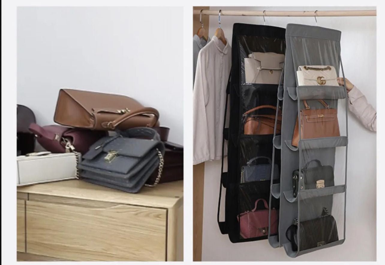 New high qulatiy multipurpose 6 hanging hand bags pocket organizer for bags - Image 2