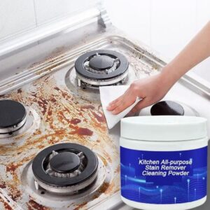 Multipurpose Kitchen Stain Remover MOF Chef Powder, Kitchen all purpose Cleaning Powder, Revolutionise your Kitchen Hygiene with our 250g All Purpose JUE Fish Heavy Oil Cleaner Foam Powder, Ultimate Stain Remover effortlessly