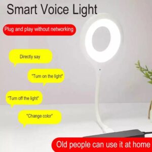 USB Voice Control LED Lamp/Light Portable Voice Control Night Light Freely Foldable USB