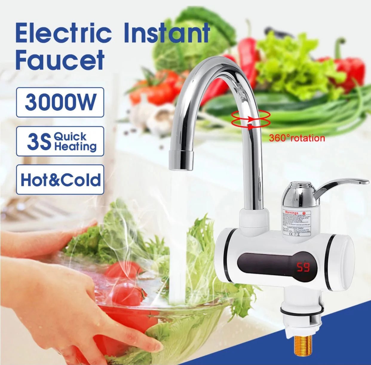 Electric Heating Water Faucet Digital Display - Image 2