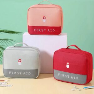 First Aid Kit, Portable Waterproof Oxford Cloth Family Portable Medicine Kit