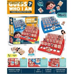 Guess Who? (CPC) – Character Guessing Puzzle Board Game for Two Players