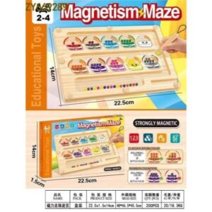 Magnetic Bead Maze: Educational Early Learning Toy Featuring Number Mazes and Color Sorting