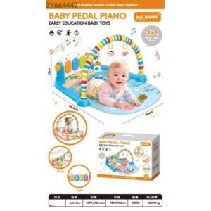 Baby Blue Fitness Gym with Kick-Piano (Requires 2 x 1.5V “AA” batteries; no packaging)