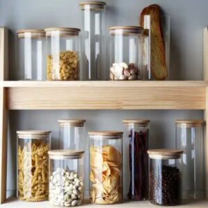 Glass jar 3 pcs set