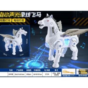 Electric Flying Horse with Sound, Light, and Pull-String Control