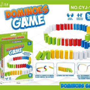 Domino (dominoes stacked high stacked music table game)