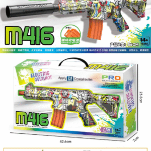 M416 Graffiti-Style High-Speed ​​Gel Blaster – Select-Fire, Top-Fed (English Version)