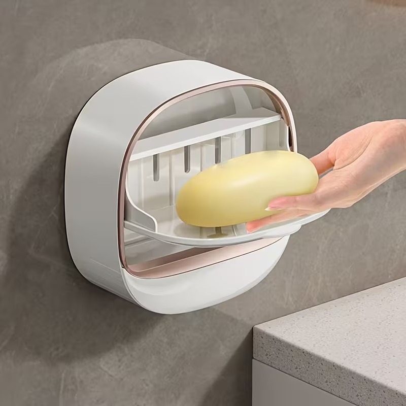 Luxury Wall Mounted Plastic Self draining Soap Box - Image 2