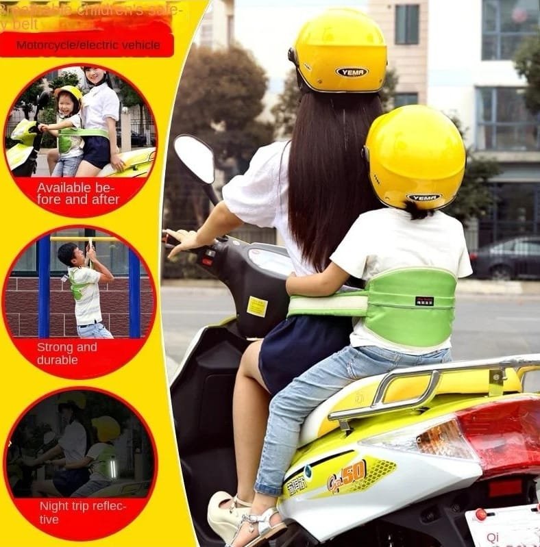 Safety Motorcycle Children’s Tandem Belt Harness Comfortable Motorcycle Safety Belt - Image 4