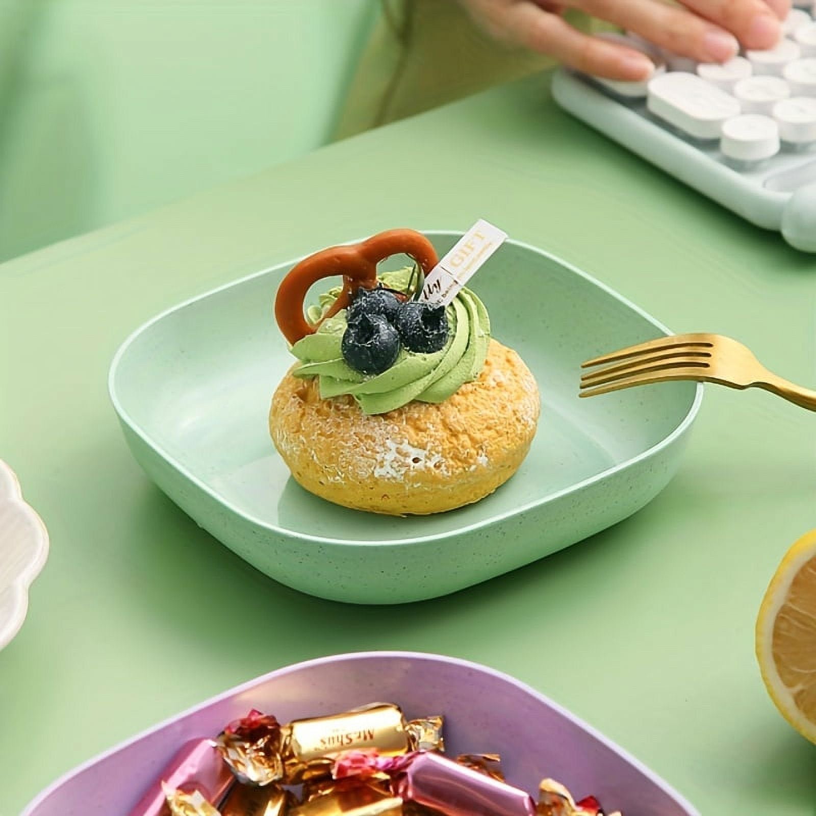 10Pcs Reusable Snack Plate Set - Image 2