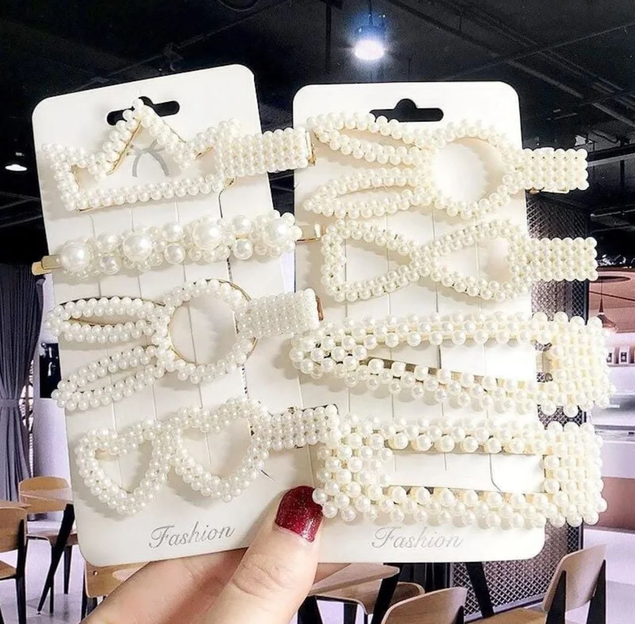Korean Hair Clip Barrettes For Women RANDOM DESIGNS Fashion Simple Girl Pearl Geometric Side Clip Headwear Hair Accessories