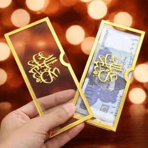 EID Mubarak Acrylic Golder Envelope