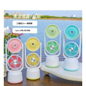 Rechargeable dual head Cooling Mist