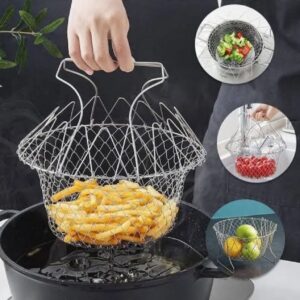 Stainless Steel Foldable Chef Basket