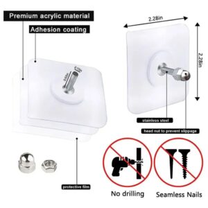 Adhesive Screw Hook Sticker
Pack of 10pcs
