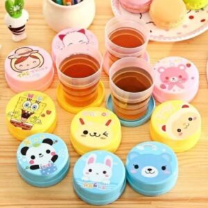 Portable Folding Plastic Magic Glass for Kids Water Glass For Travelling