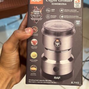 Raf electric grinder stainless steel bowl metal blade