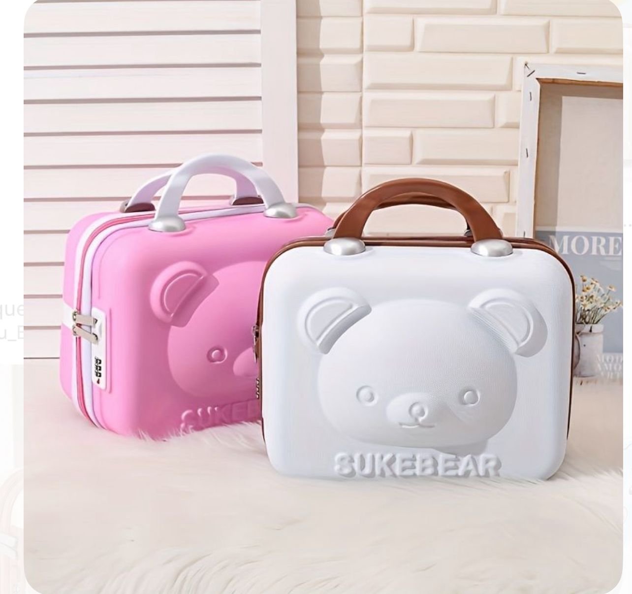 Bear-Shaped Hanging Makeup Organizer - Image 4