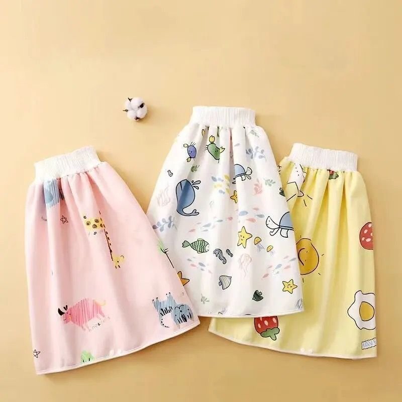 The new four seasons cotton soft baby high-waisted waterproof, leakproof, comfortable, breathable and urine-proof skirt
Size 6 Months To 2 Years - Image 3