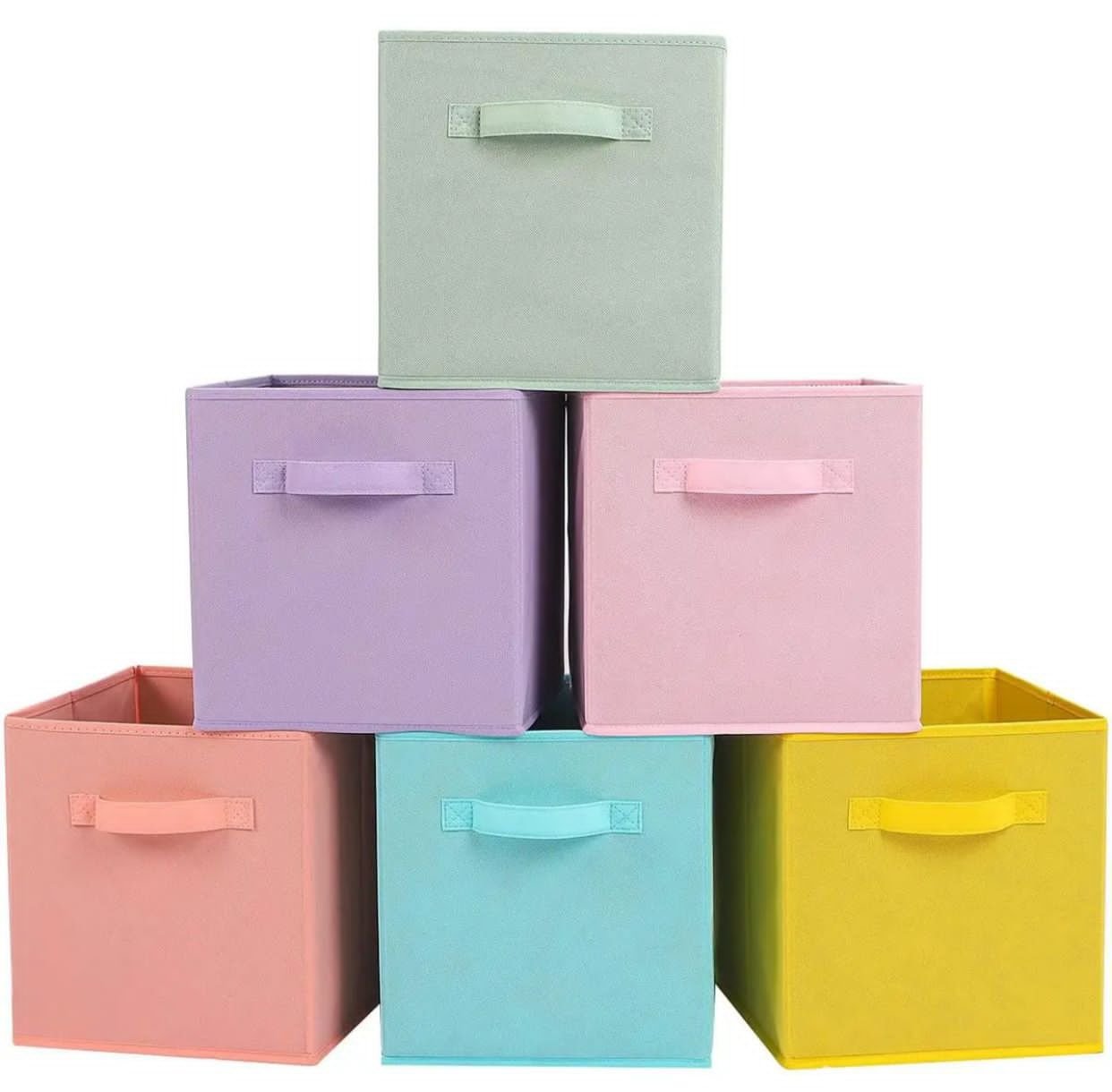 Toy storage box foldable square fabric cube storage basket bin collapsible box cloth - Image 4