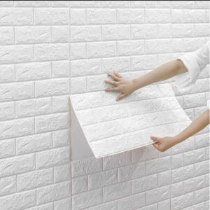 3D Brick Wall Stickers Self Adhesive Wallpaper Sheets
Size : 77×70 cm