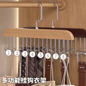 Solid Wood Underwear Camisole Tie Wooden Hook