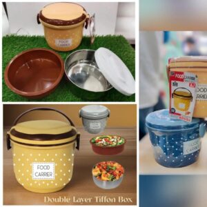 Double Layer Tiffon Lunch Box/Food Carrier