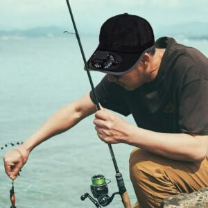 Summer fan sunhat breathable mesh